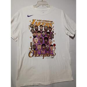 Los Angeles Lakers Nba Champions T Shirt Mens Size M